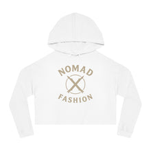 Load image into Gallery viewer, Nomad X Fashion Cropped Hoodie – Boho Chic Sweatshirt, Women’s Casual Wear, Travel Style, Gift for Her, Summer Fashion