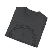 Load image into Gallery viewer, Christian Crown of Thorns T-Shirt — Our Father Prayer by Nomad X.