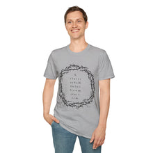 Load image into Gallery viewer, Faith-Inspired Crown of Thorns T-Shirt - Psalm Cryptic Series.