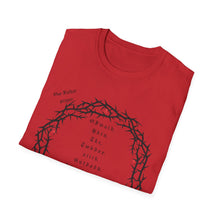 Load image into Gallery viewer, Christian Crown of Thorns T-Shirt — Our Father Prayer by Nomad X.