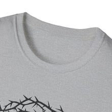 Load image into Gallery viewer, Faith-Inspired Crown of Thorns T-Shirt - Psalm Cryptic Series.