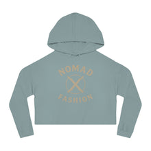 Load image into Gallery viewer, Nomad X Fashion Cropped Hoodie – Boho Chic Sweatshirt, Women’s Casual Wear, Travel Style, Gift for Her, Summer Fashion