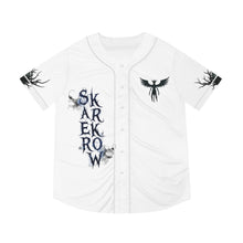 Load image into Gallery viewer, Skarekrow Horror Baseball Jersey — Gothic Crow Demon Graphic Shirt