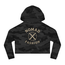 Load image into Gallery viewer, Nomad X Fashion Cropped Hoodie – Boho Chic Sweatshirt, Women’s Casual Wear, Travel Style, Gift for Her, Summer Fashion