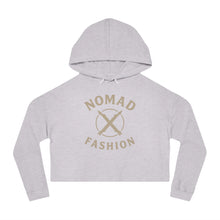 Load image into Gallery viewer, Nomad X Fashion Cropped Hoodie – Boho Chic Sweatshirt, Women’s Casual Wear, Travel Style, Gift for Her, Summer Fashion