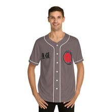 Load image into Gallery viewer, Baseball Jersey "Infinity Cherry Blossoms" — Men’s Grey Button-Up