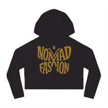 Load image into Gallery viewer, Nomad X Fashion brings you our &#39;Butterfly Effect&#39; collection. Chic Women’s Cropped Hooded Sweatshirt, Fashionable Layering, Casual Wear, Trendy Outfits, Festival Style, Gift for Her