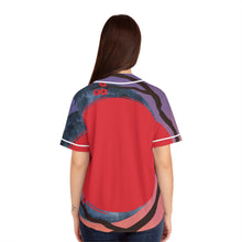 Load image into Gallery viewer, Women's Baseball Jersey — Sunset Sakura All-Over Print By NomadXFashion
