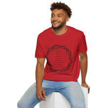 Load image into Gallery viewer, Christian Crown of Thorns T-Shirt — Our Father Prayer by Nomad X.