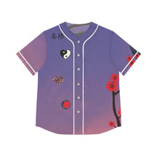 Load image into Gallery viewer, Women's Baseball Jersey — Sunset Sakura All-Over Print By NomadXFashion