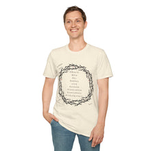 Load image into Gallery viewer, Christian Crown of Thorns T-Shirt — Our Father Prayer by Nomad X.