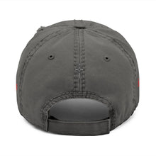 Load image into Gallery viewer, Distressed Embroidered Jesus Fish Hat - Ichthys