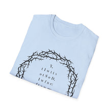 Load image into Gallery viewer, Faith-Inspired Crown of Thorns T-Shirt - Psalm Cryptic Series.
