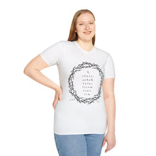 Load image into Gallery viewer, Faith-Inspired Crown of Thorns T-Shirt - Psalm Cryptic Series.