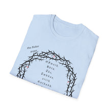 Load image into Gallery viewer, Christian Crown of Thorns T-Shirt — Our Father Prayer by Nomad X.