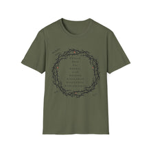 Load image into Gallery viewer, Christian Crown of Thorns T-Shirt — Our Father Prayer by Nomad X.