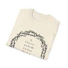 Load image into Gallery viewer, Faith-Inspired Crown of Thorns T-Shirt - Psalm Cryptic Series.