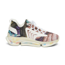 Load image into Gallery viewer, Prophesy Mesh Athletic Sneakers — Abstract Earth-Tone Print
