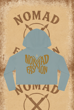 Load image into Gallery viewer, Nomad X Fashion brings you our &#39;Butterfly Effect&#39; collection. Chic Women’s Cropped Hooded Sweatshirt, Fashionable Layering, Casual Wear, Trendy Outfits, Festival Style, Gift for Her