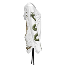 Load image into Gallery viewer, Medusa Hood Dress (One-shoulder) With Waist Shirring