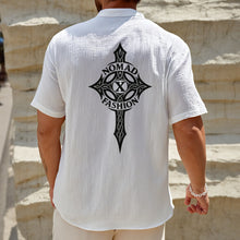 Load image into Gallery viewer, All-Over Print Men's Henley Polo Shirt