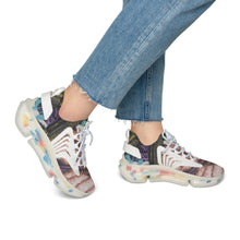 Load image into Gallery viewer, Prophesy Mesh Athletic Sneakers — Abstract Earth-Tone Print