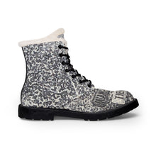 Load image into Gallery viewer, Fur-Lined Industrial Leather Boots — Men's Insulated Winter Work Boots with Green Emblem