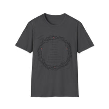 Load image into Gallery viewer, Christian Crown of Thorns T-Shirt — Our Father Prayer by Nomad X.