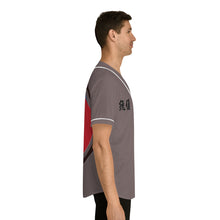 Load image into Gallery viewer, Baseball Jersey "Infinity Cherry Blossoms" — Men’s Grey Button-Up