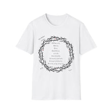 Load image into Gallery viewer, Christian Crown of Thorns T-Shirt — Our Father Prayer by Nomad X.