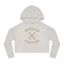 Load image into Gallery viewer, Nomad X Fashion Cropped Hoodie – Boho Chic Sweatshirt, Women’s Casual Wear, Travel Style, Gift for Her, Summer Fashion