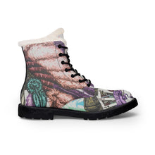 Load image into Gallery viewer, Skull &amp; Feather Fur-Lined Leather Boots