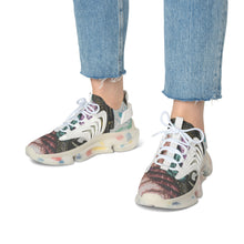 Load image into Gallery viewer, Prophesy Mesh Athletic Sneakers — Abstract Earth-Tone Print