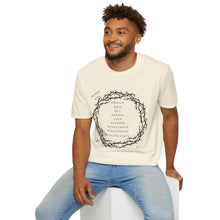 Load image into Gallery viewer, Christian Crown of Thorns T-Shirt — Our Father Prayer by Nomad X.