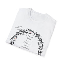Load image into Gallery viewer, Christian Crown of Thorns T-Shirt — Our Father Prayer by Nomad X.